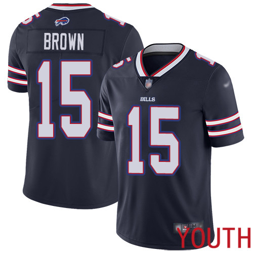 Youth Buffalo Bills 15 John Brown Limited Navy Blue Inverted Legend NFL Jersey